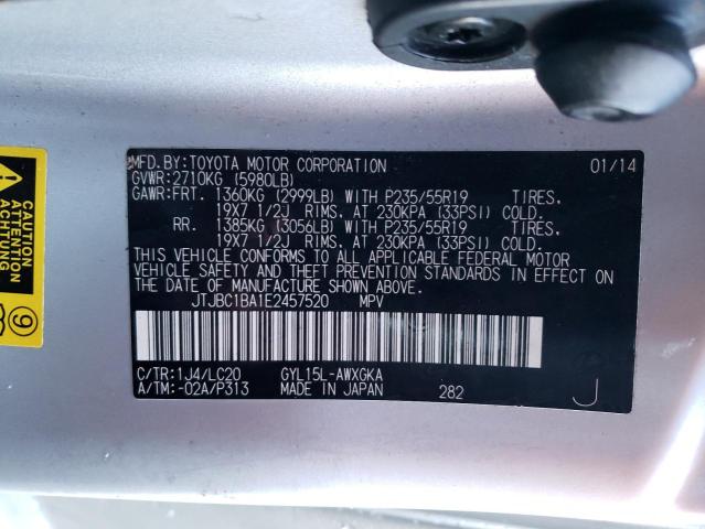 Photo 11 VIN: JTJBC1BA1E2457520 - LEXUS RX450 