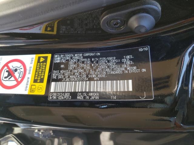 Photo 9 VIN: JTJBC1BA3B2037284 - LEXUS RX 450 