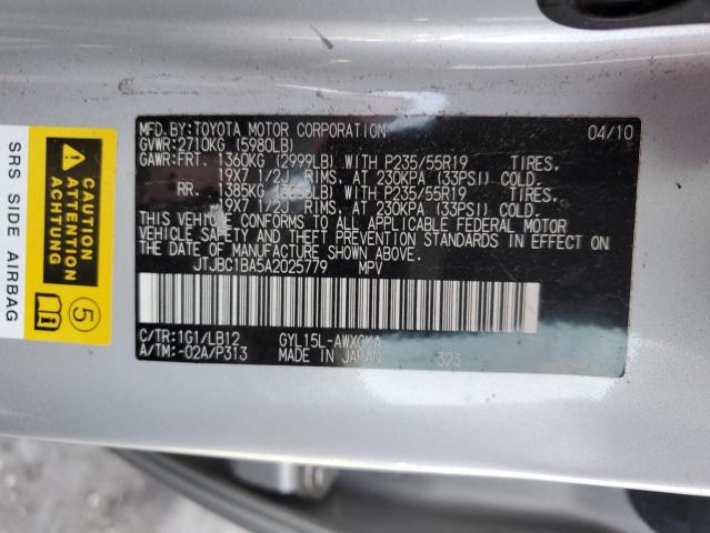 Photo 12 VIN: JTJBC1BA5A2025779 - LEXUS RX 450H 