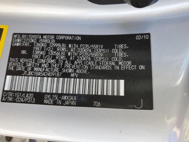 Photo 12 VIN: JTJBC1BA5A2409187 - LEXUS RX 450 