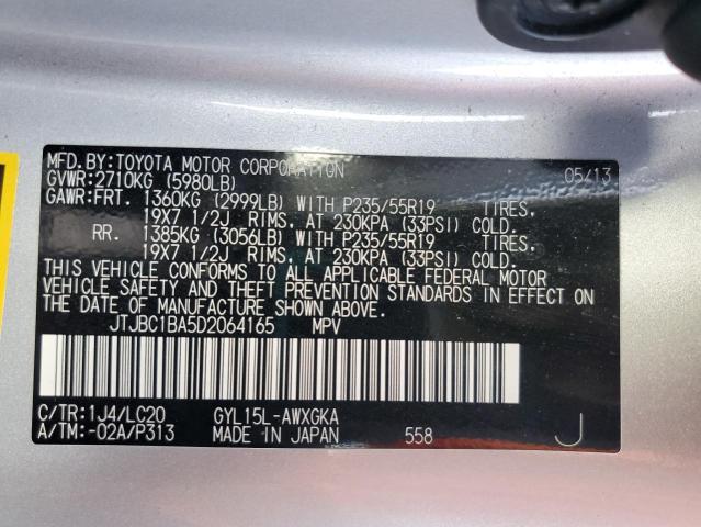 Photo 12 VIN: JTJBC1BA5D2064165 - LEXUS RX 450H 