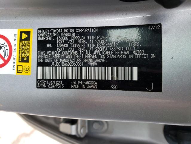 Photo 12 VIN: JTJBC1BA6D2060061 - LEXUS RX 450 