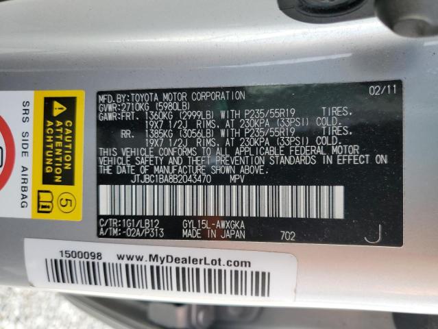 Photo 9 VIN: JTJBC1BA8B2043470 - LEXUS RX 450 