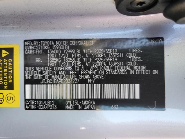 Photo 12 VIN: JTJBC1BA9B2034227 - LEXUS RX 450 