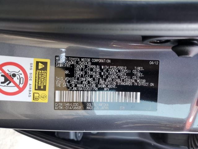 Photo 12 VIN: JTJBK1BA1D2021798 - LEXUS RX350 