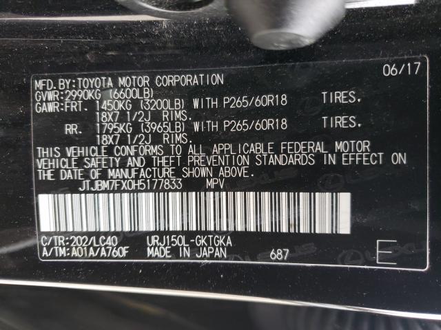 Photo 9 VIN: JTJBM7FX0H5177833 - LEXUS GX 460 