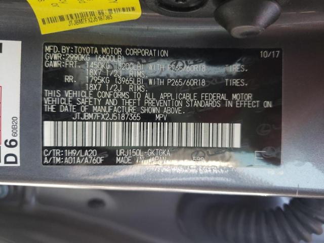 Photo 9 VIN: JTJBM7FX2J5187365 - LEXUS GX 460 