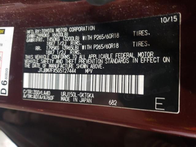 Photo 12 VIN: JTJBM7FX5G5127444 - LEXUS GX 460 