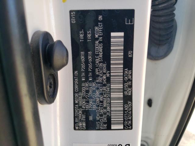 Photo 12 VIN: JTJBM7FX6F5119416 - LEXUS GX 460 