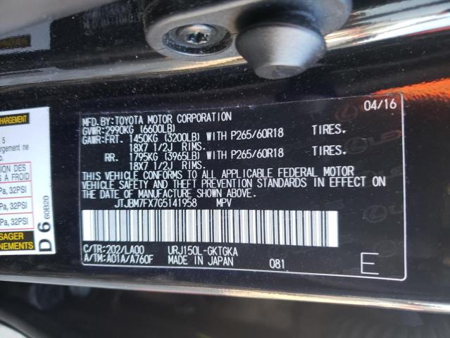 Photo 9 VIN: JTJBM7FX7G5141958 - LEXUS GX 460 