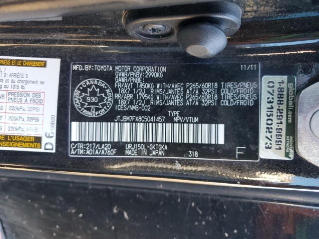 Photo 12 VIN: JTJBM7FX8C5041457 - LEXUS GX 