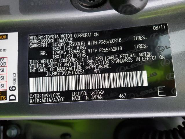 Photo 12 VIN: JTJBM7FX9J5182051 - LEXUS GX 460 