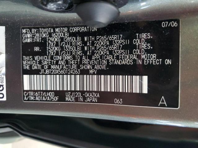 Photo 12 VIN: JTJBT20X560124263 - LEXUS GX 470 