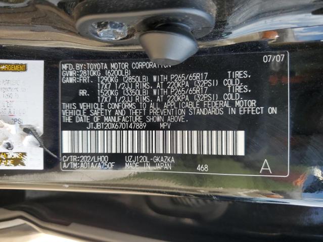 Photo 12 VIN: JTJBT20X670147889 - LEXUS GX 470 