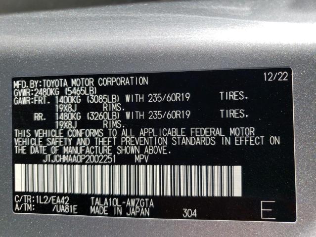 Photo 12 VIN: JTJCHMAA0P2002251 - LEXUS RX 350 PRE 