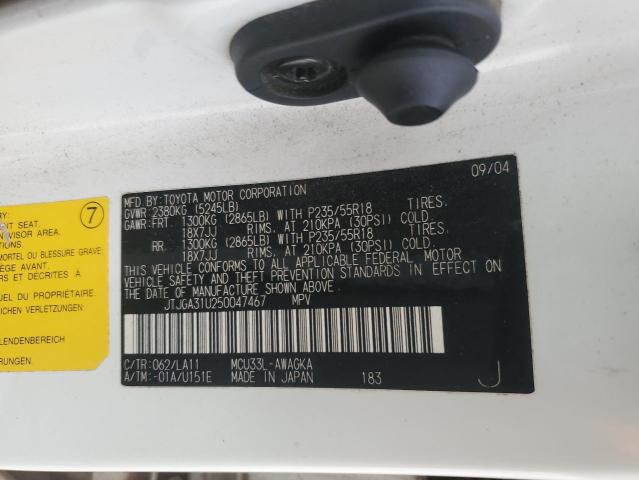 Photo 11 VIN: JTJGA31U250047467 - LEXUS RX330 