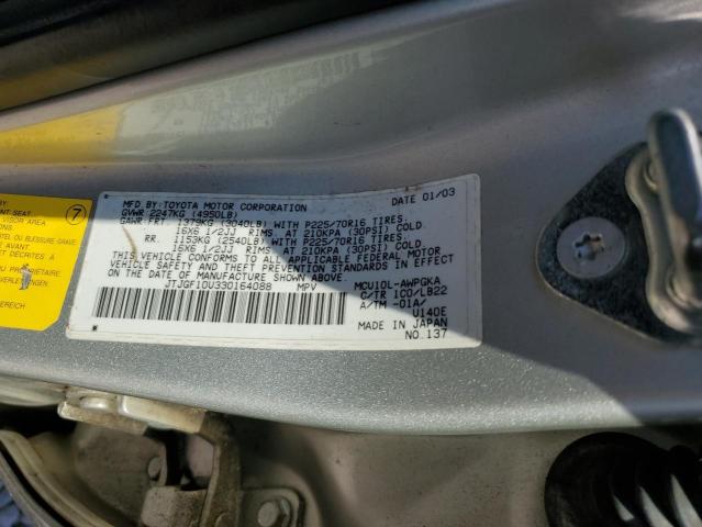 Photo 12 VIN: JTJGF10U330164088 - LEXUS RX 300 