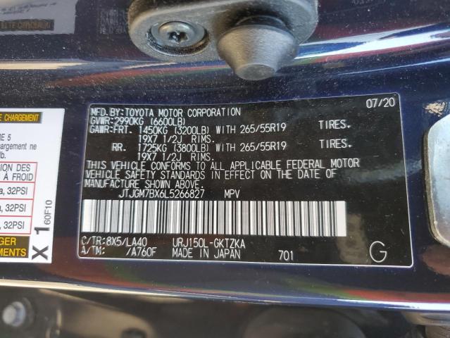 Photo 11 VIN: JTJGM7BX6L5266827 - LEXUS GX 460 LUX 