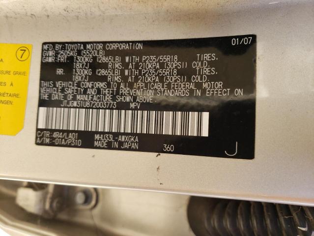 Photo 13 VIN: JTJGW31U872003773 - LEXUS RX400 