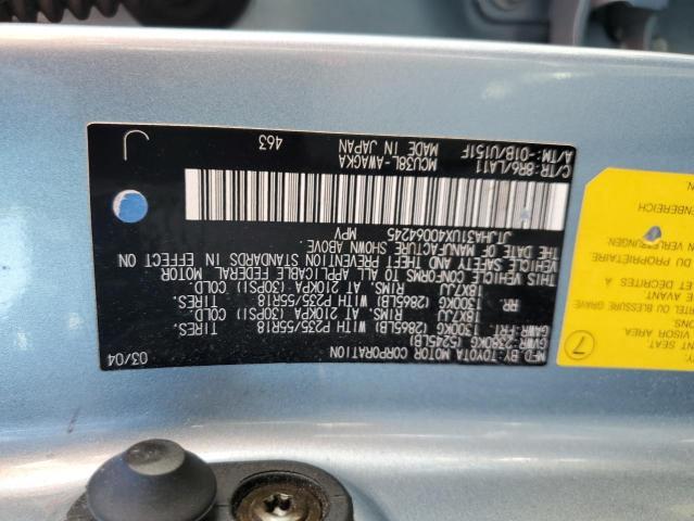 Photo 11 VIN: JTJHA31UX40064245 - LEXUS RX330 