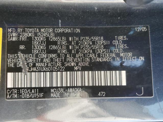 Photo 11 VIN: JTJHA31UX60105122 - LEXUS RX 330 