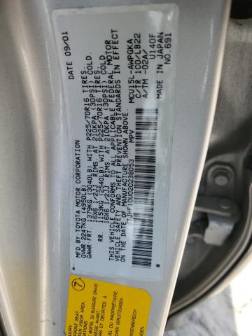 Photo 12 VIN: JTJHF10U020238053 - LEXUS RX300 