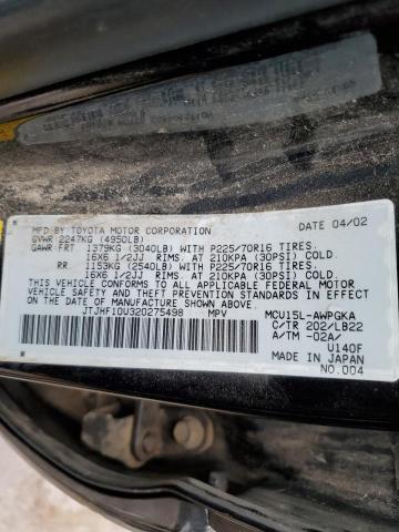 Photo 11 VIN: JTJHF10U320275498 - LEXUS RX300 