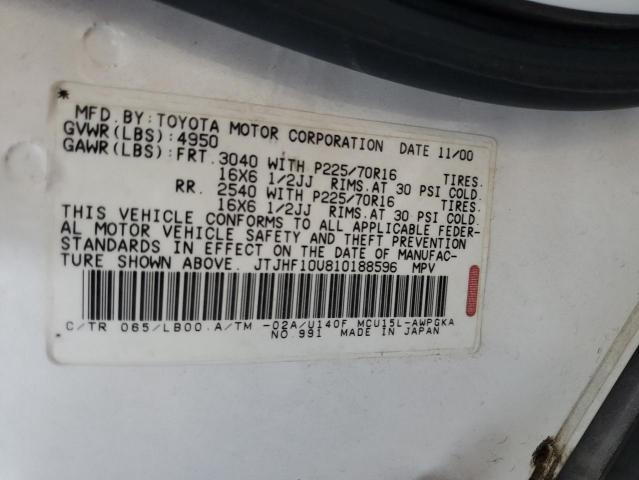 Photo 11 VIN: JTJHF10U810188596 - LEXUS RX 300 