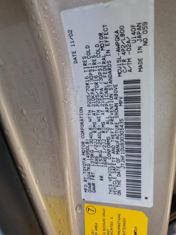 Photo 12 VIN: JTJHF10U830305435 - LEXUS RX300 