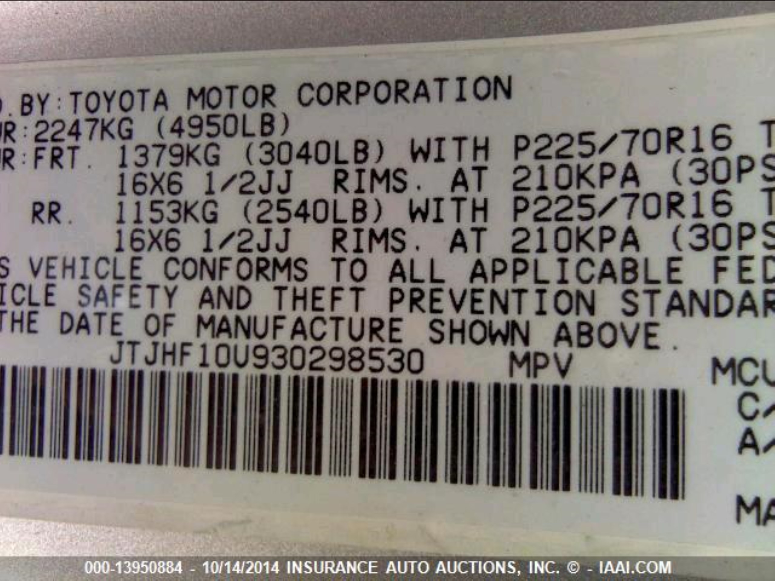 Photo 8 VIN: JTJHF10U930298530 - LEXUS RX 