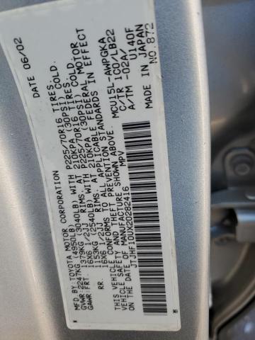 Photo 12 VIN: JTJHF10UX20282416 - LEXUS RX300 