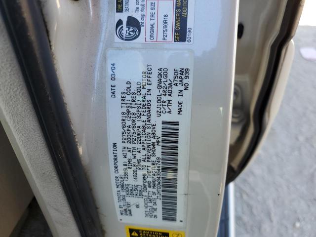 Photo 11 VIN: JTJHT00W343544749 - LEXUS LX470 