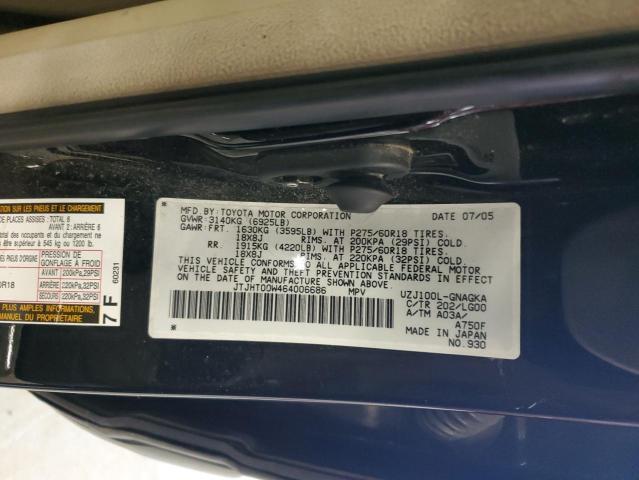 Photo 12 VIN: JTJHT00W464006686 - LEXUS LX470 