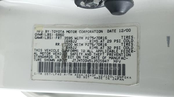 Photo 2 VIN: JTJHT00W513505947 - LEXUS LX 470 