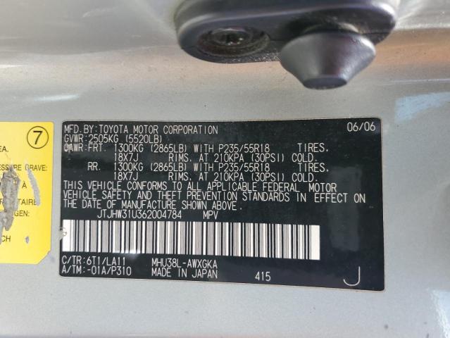 Photo 12 VIN: JTJHW31U362004784 - LEXUS RX400 