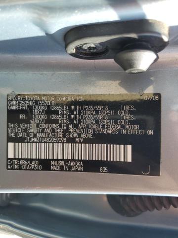 Photo 12 VIN: JTJHW31U482059098 - LEXUS RX 400H 