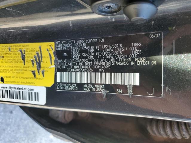 Photo 13 VIN: JTJHW31U672035836 - LEXUS RX 400H 