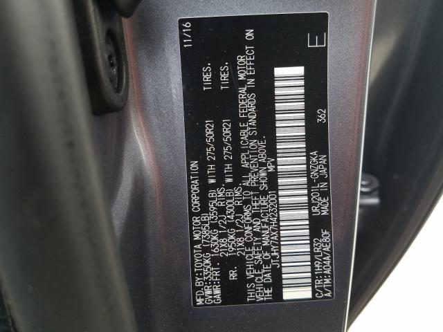 Photo 9 VIN: JTJHY7AX7H4232001 - LEXUS LX 570 