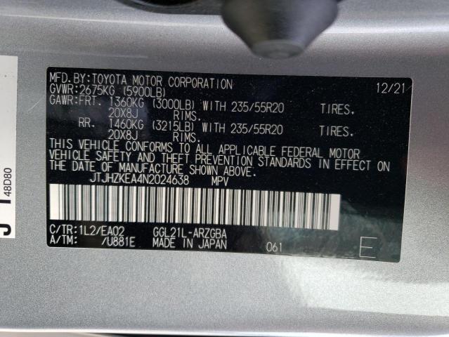 Photo 9 VIN: JTJHZKEA4N2024638 - LEXUS RX 350 L 