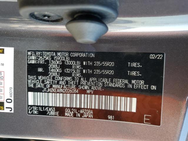 Photo 12 VIN: JTJHZKEA8N2026084 - LEXUS RX 350 L 