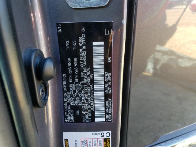 Photo 9 VIN: JTJJM7FX5G5127195 - LEXUS GX 460 PRE 