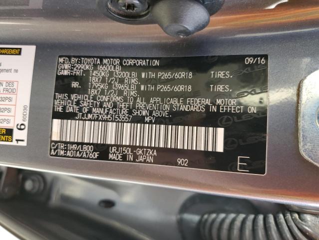 Photo 13 VIN: JTJJM7FX9H5153557 - LEXUS GX 460 PRE 