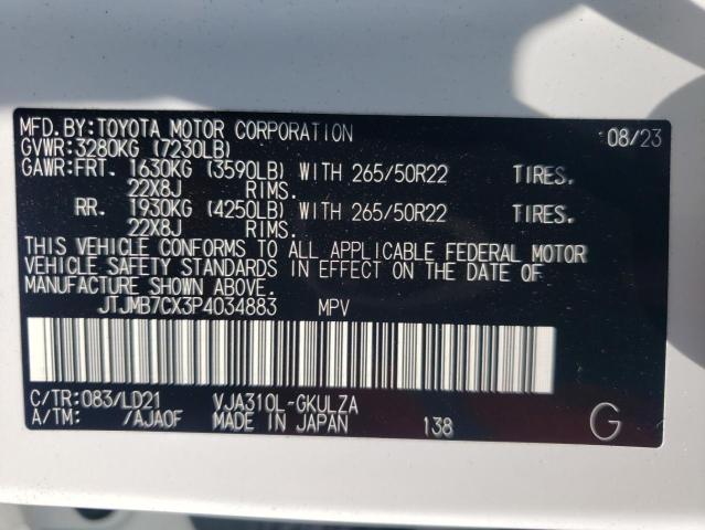 Photo 11 VIN: JTJMB7CX3P4034883 - LEXUS LX 600 BAS 