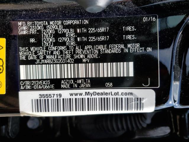 Photo 12 VIN: JTJYARBZ3G2031402 - LEXUS NX 200T BA 