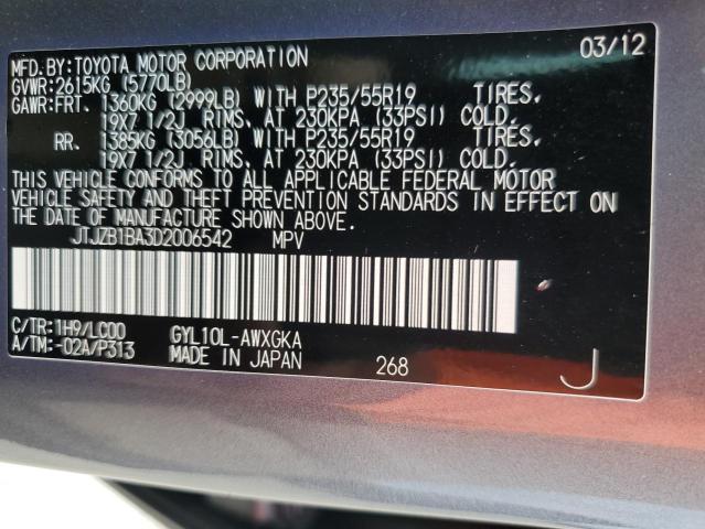 Photo 13 VIN: JTJZB1BA3D2006542 - LEXUS RX450 