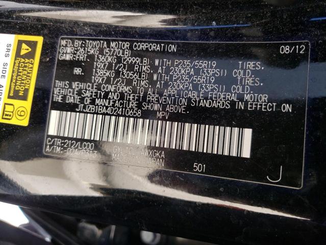 Photo 11 VIN: JTJZB1BA4D2410658 - LEXUS RX 450 