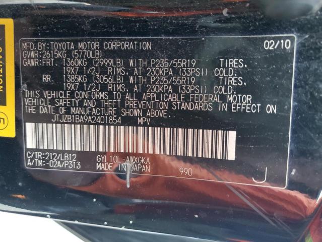 Photo 12 VIN: JTJZB1BA9A2401854 - LEXUS RX450 