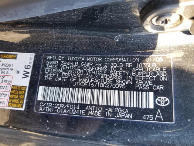 Photo 11 VIN: JTKDE167180270095 - TOYOTA SCION 