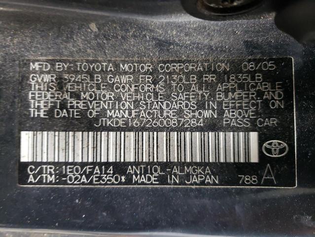 Photo 11 VIN: JTKDE167260087284 - TOYOTA SCION TC 