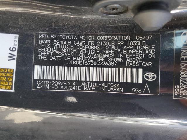 Photo 11 VIN: JTKDE167380226387 - TOYOTA SCION 